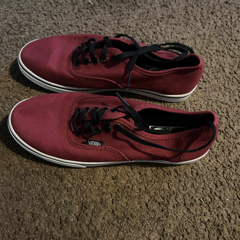 Vans Maroon Canvas Shoes